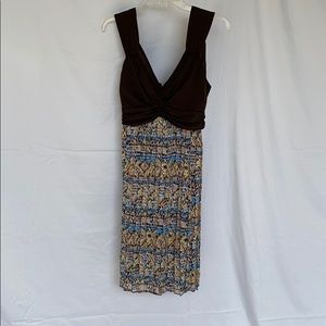 Wide strap tank top dress